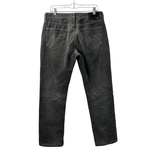 AG Adriano Goldschmied The Everett Pant Mens 32x34 Gray Corduroy Slim Straight - Picture 2 of 15